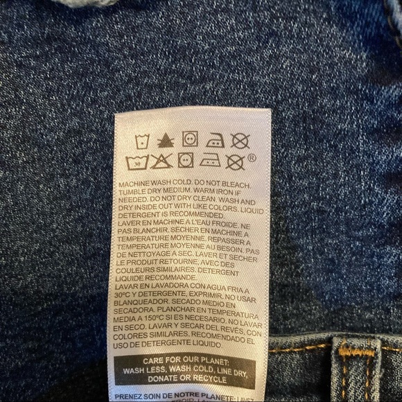 Denizen from Levi’s Mid Rise Boyfriend / Distressed Denim Jeans, Size: 18 - Picture 5 of 6